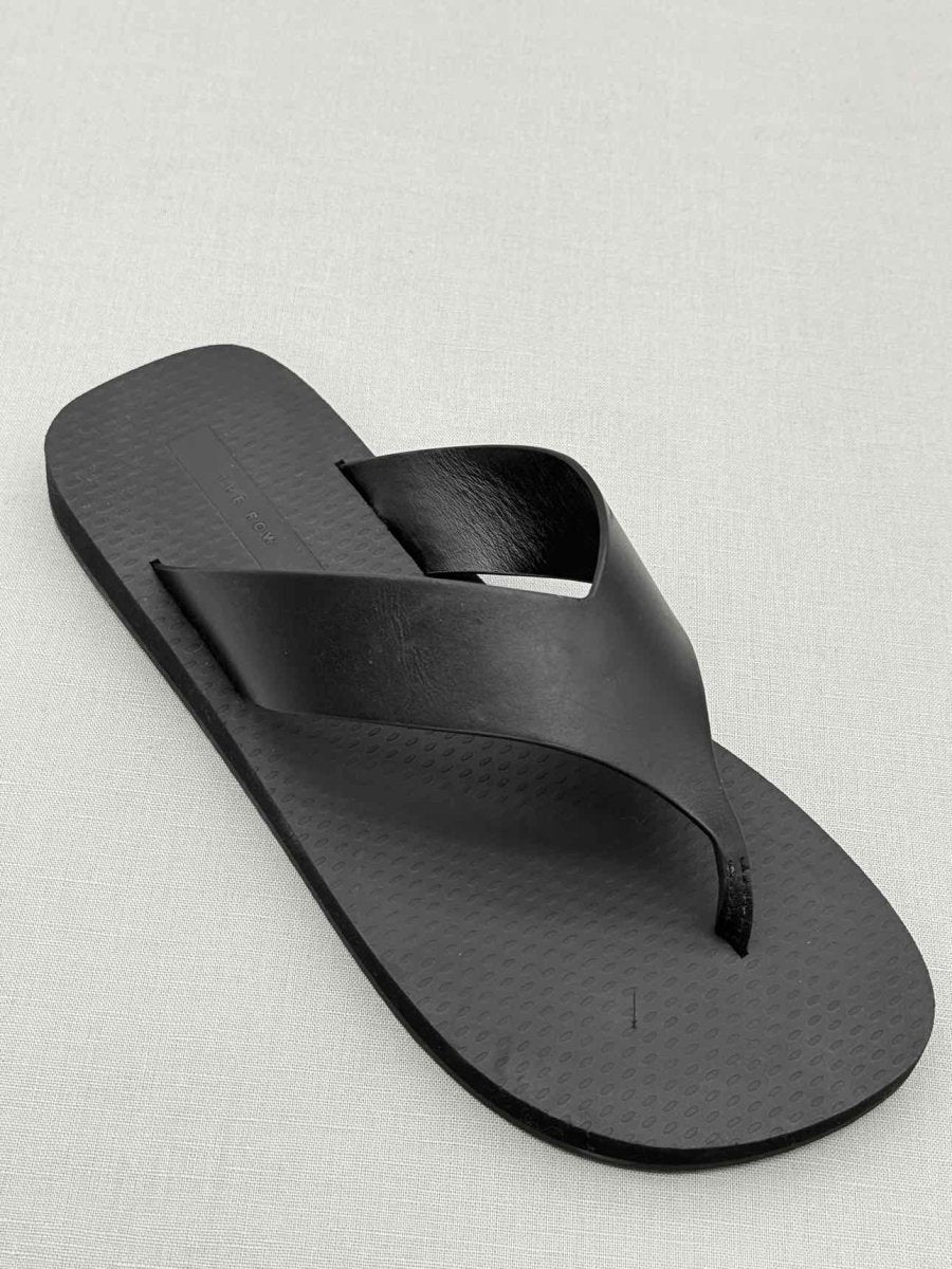 Pre-loved THE ROW Dune Classic Ginza Black Size EU 35 Flip flops at Reems Closet