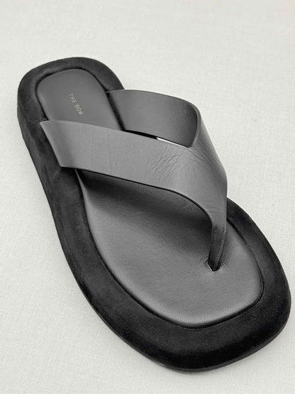 Pre - loved THE ROW Ginza Black Size EU 39 Flats at Reems Closet