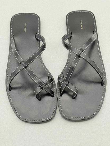 Pre - loved THE ROW Link Black Size EU 39 Sandals at Reems Closet