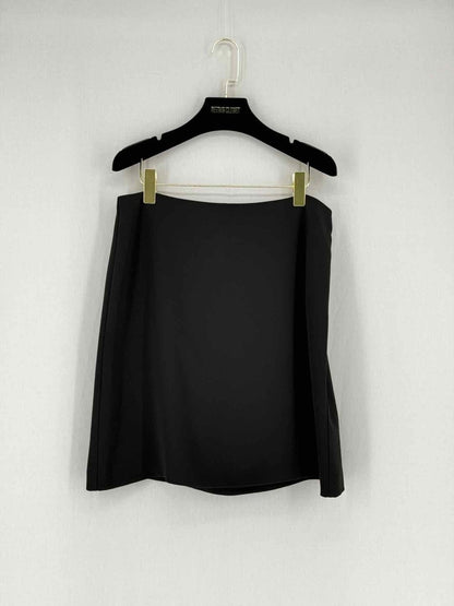 Pre - loved THEORY A - Line Black Mini Skirt US10 at Reems Closet