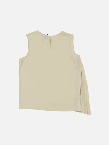 Pre - loved THEORY Asymmetric Cream Top at Reems Closet