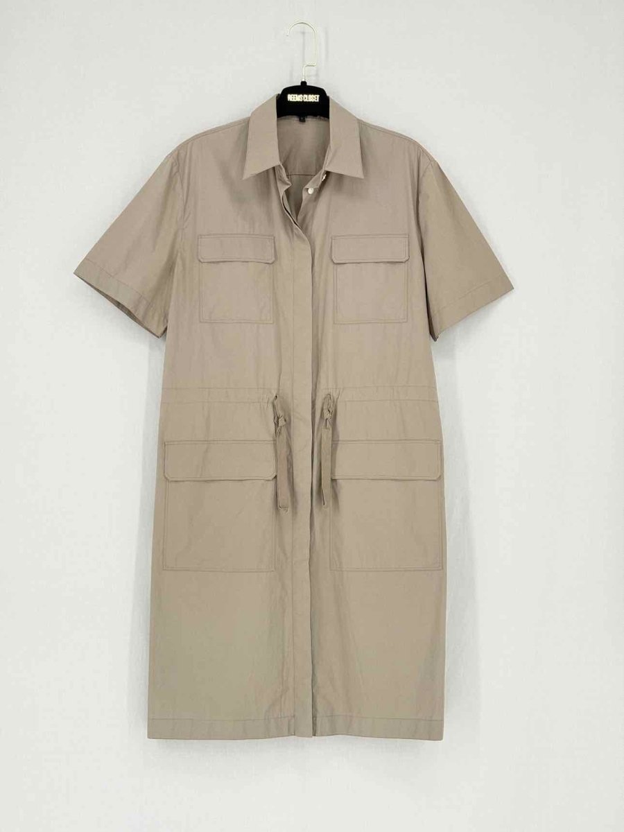 Pre - loved THEORY Beige Size Large Short Dress at Reems Closet