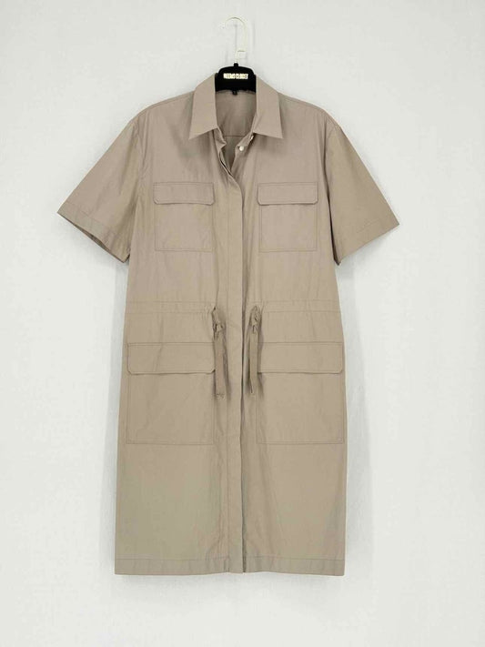 Pre - loved THEORY Beige Size Large Short Dress at Reems Closet