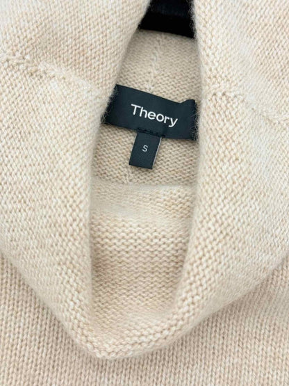 Pre - loved THEORY Beige Size Small Sweater at Reems Closet