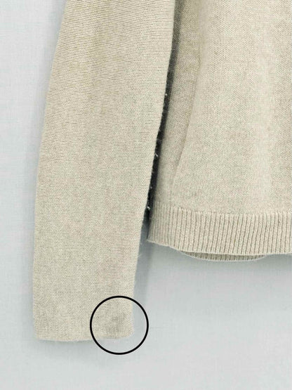 Pre - loved THEORY Beige Size Small Sweater at Reems Closet