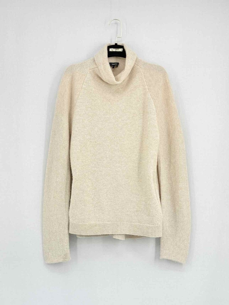 Pre - loved THEORY Beige Size Small Sweater at Reems Closet