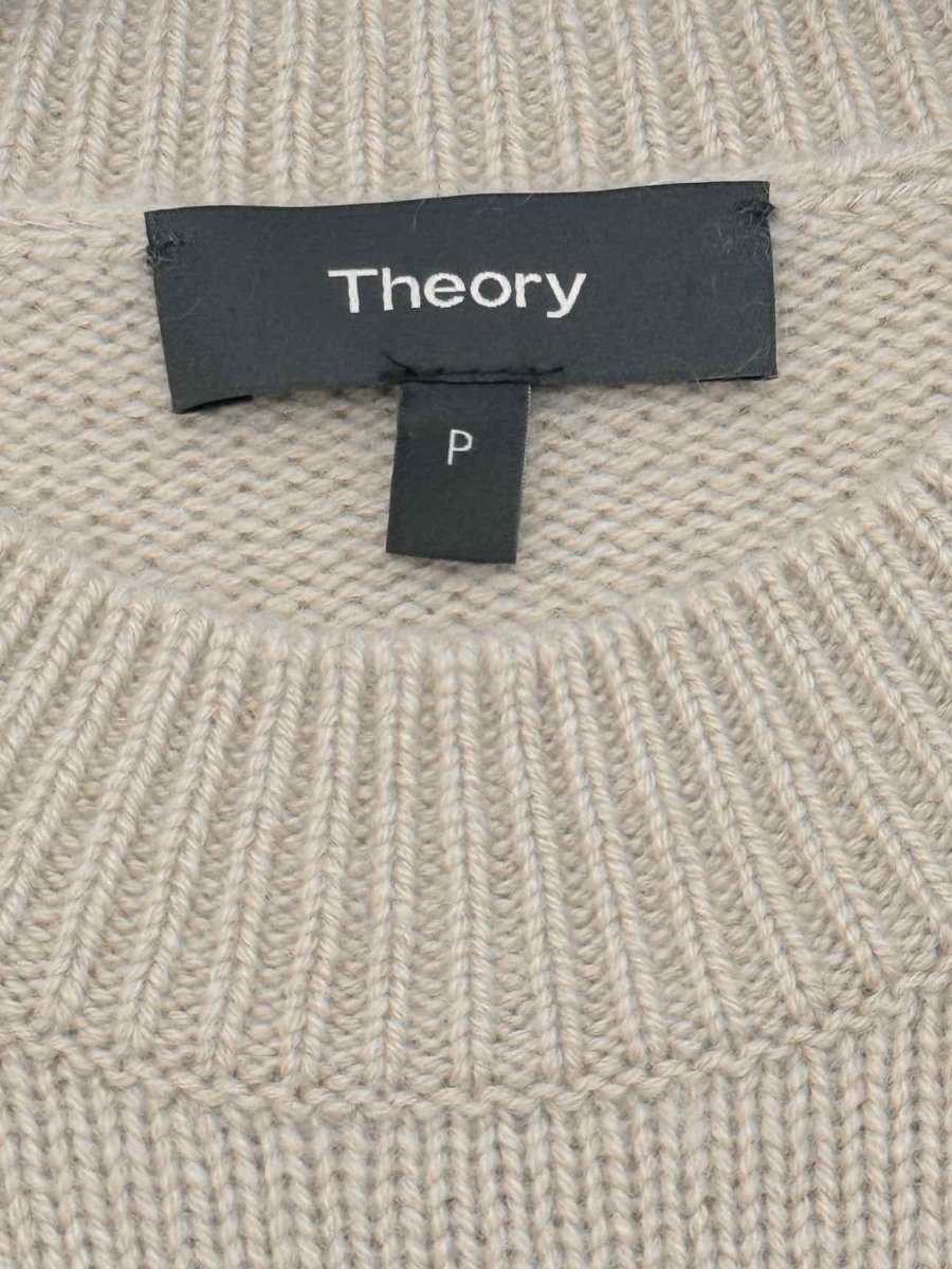 Pre - loved THEORY Beige Size Small Sweater at Reems Closet