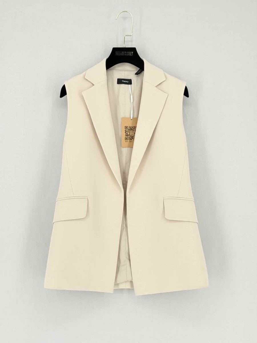 Pre - loved THEORY Beige Size US 0 Vest at Reems Closet
