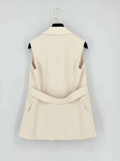 Pre - loved THEORY Beige Size US 0 Vest at Reems Closet
