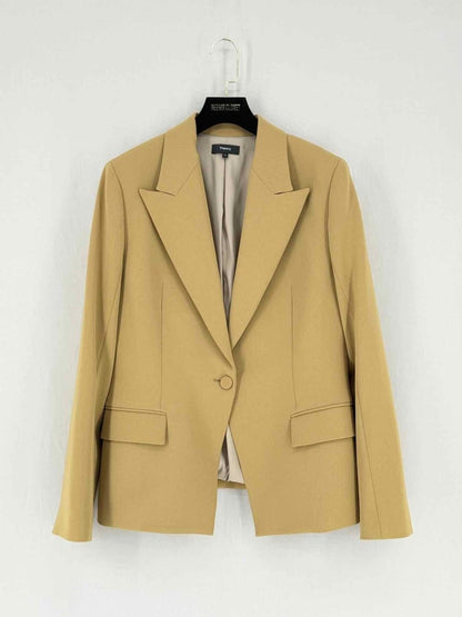 Pre - loved THEORY Beige Size US 10 Blazer at Reems Closet