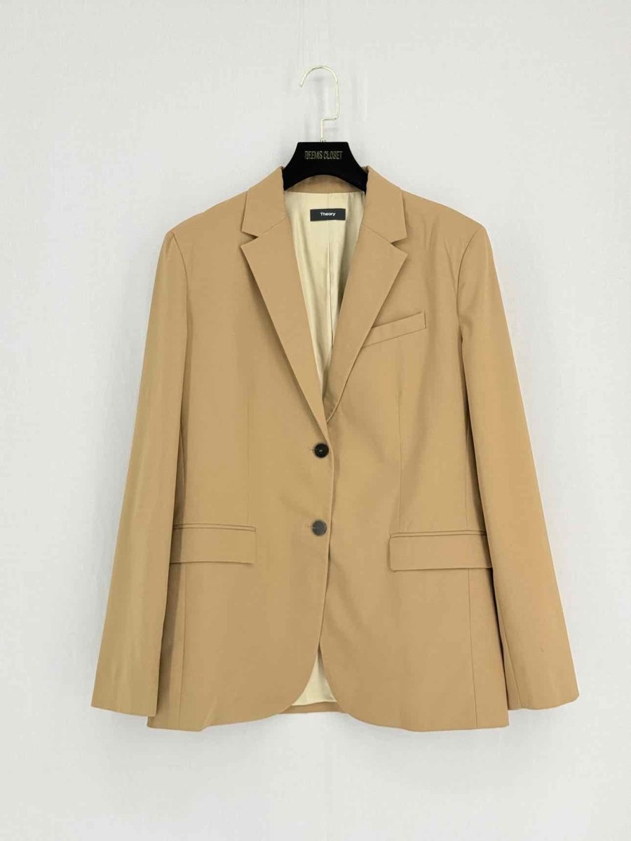 Pre - loved THEORY Beige Size US 10 Jacket at Reems Closet