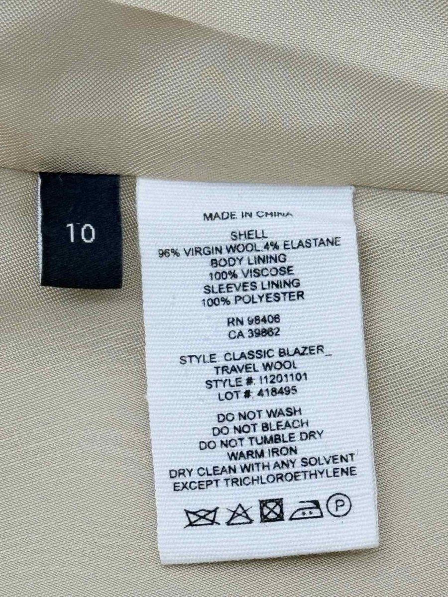Pre - loved THEORY Beige Size US 10 Jacket at Reems Closet