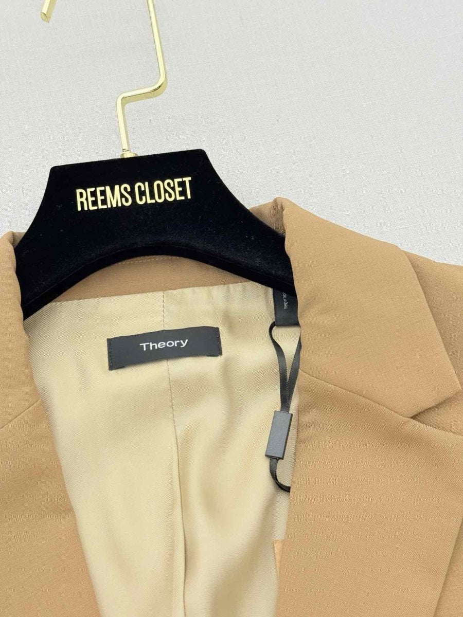 Pre - loved THEORY Beige Size US 10 Jacket at Reems Closet