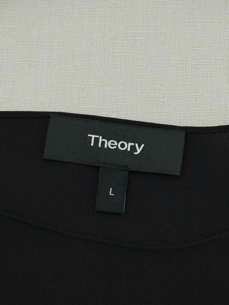 Pre - loved THEORY Black Size Large Midi Dress at Reems Closet