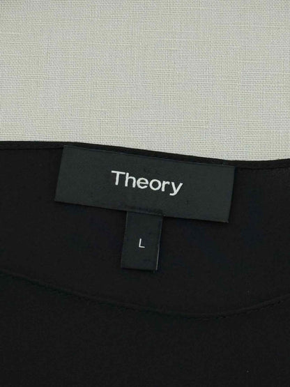 Pre - loved THEORY Black Size Large Midi Dress at Reems Closet