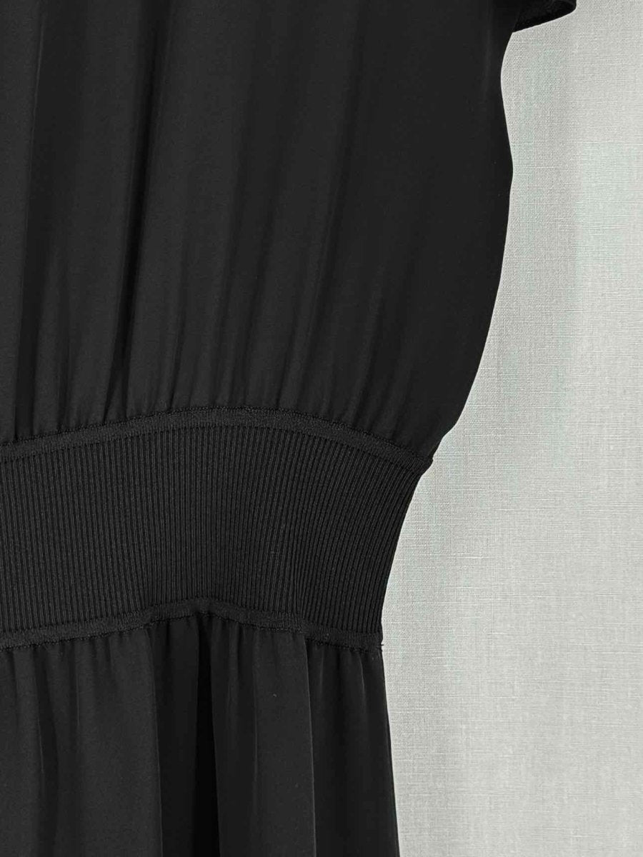 Pre - loved THEORY Black Size Large Midi Dress at Reems Closet