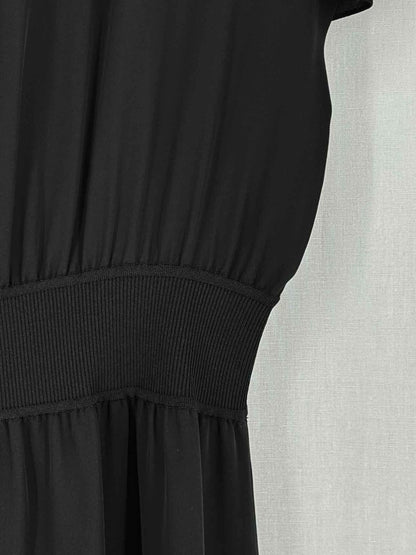 Pre - loved THEORY Black Size Large Midi Dress at Reems Closet