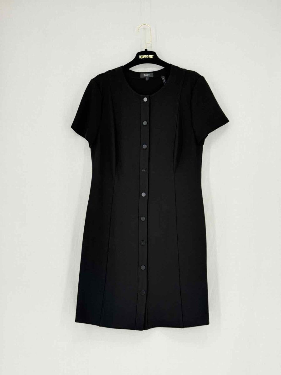 Pre - loved THEORY Black Size Large Short Dress at Reems Closet