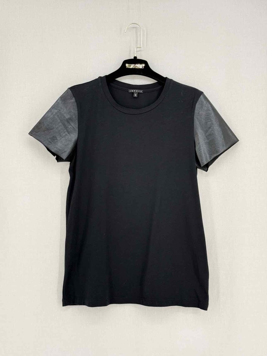 Pre-loved THEORY Black Size Large T-shirt at Reems Closet