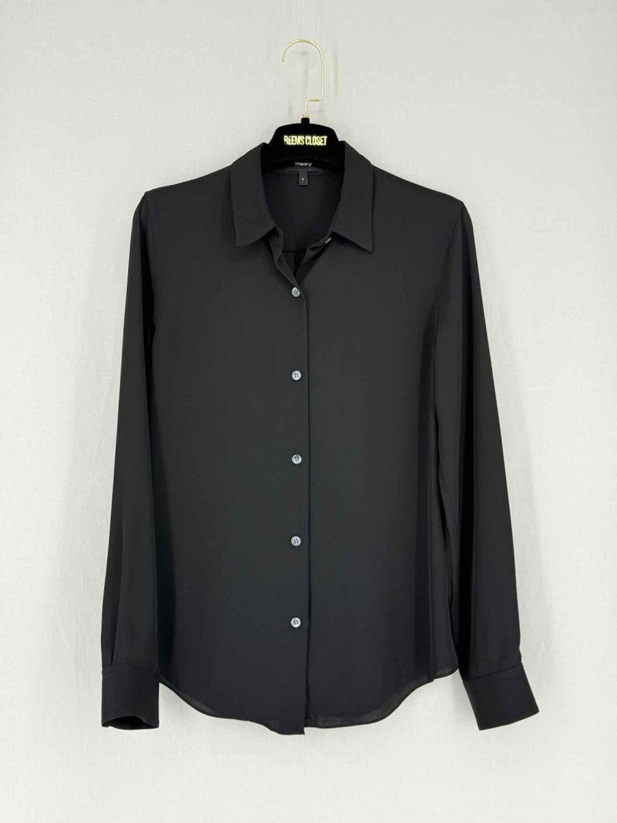 Pre - loved THEORY Black Size Small Shirt at Reems Closet