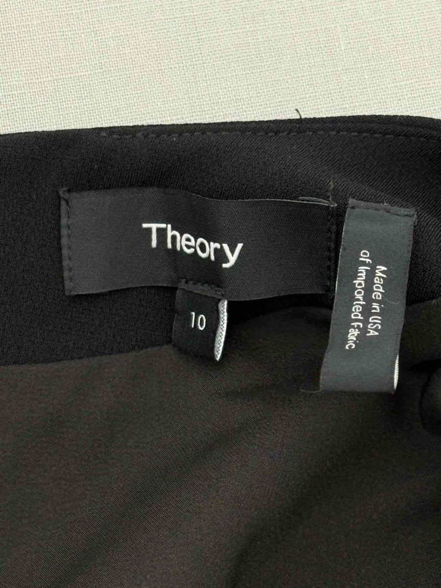 Pre - loved THEORY Black Size US 10 Knee Length Dress at Reems Closet