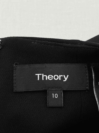 Pre - loved THEORY Black Size US 10 Short Dress at Reems Closet