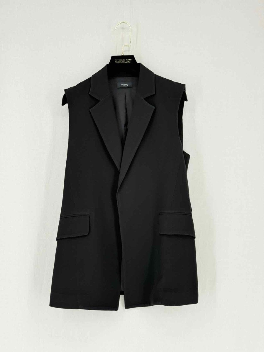 Pre - loved THEORY Black Size US 8 Vest at Reems Closet