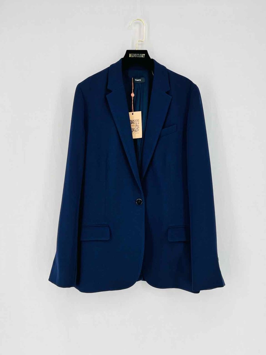 Pre - loved THEORY Blue Size US 10 Jacket at Reems Closet