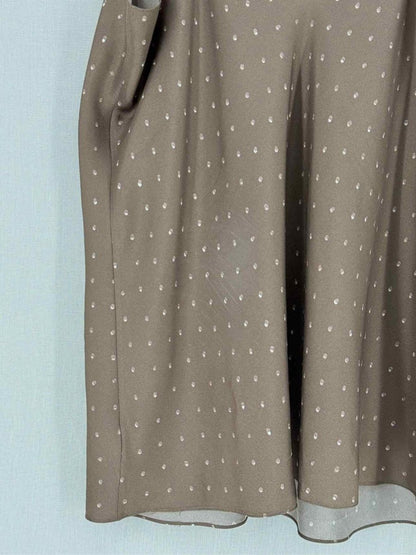 Pre - loved THEORY Brown Polka Dot Size Large Camisole at Reems Closet