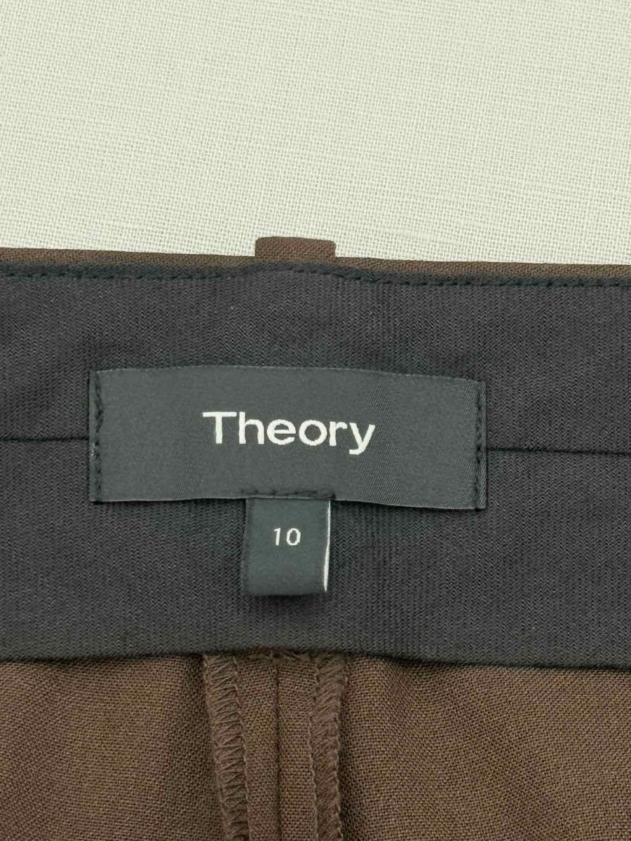 Pre - loved THEORY Brown Size US 10 Pants at Reems Closet