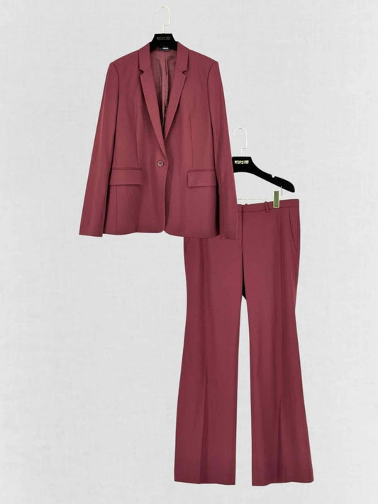 Pre - loved THEORY Burgundy Size US 10 Outfit Set at Reems Closet