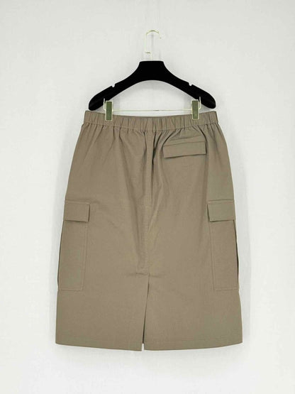 Pre - loved THEORY Cargo Khaki Size Large Knee Length Skirt at Reems Closet
