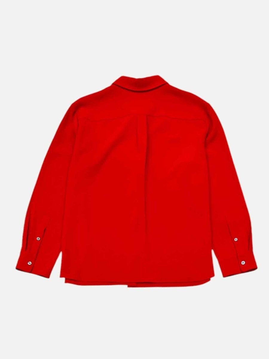 Pre - loved THEORY Classic Red Shirt at Reems Closet