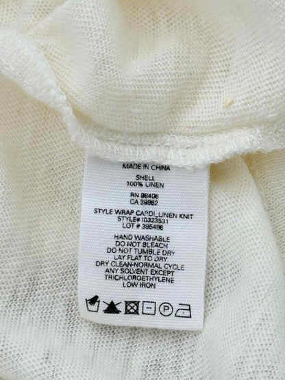 Pre - loved THEORY Cream Size Large Cardigan at Reems Closet