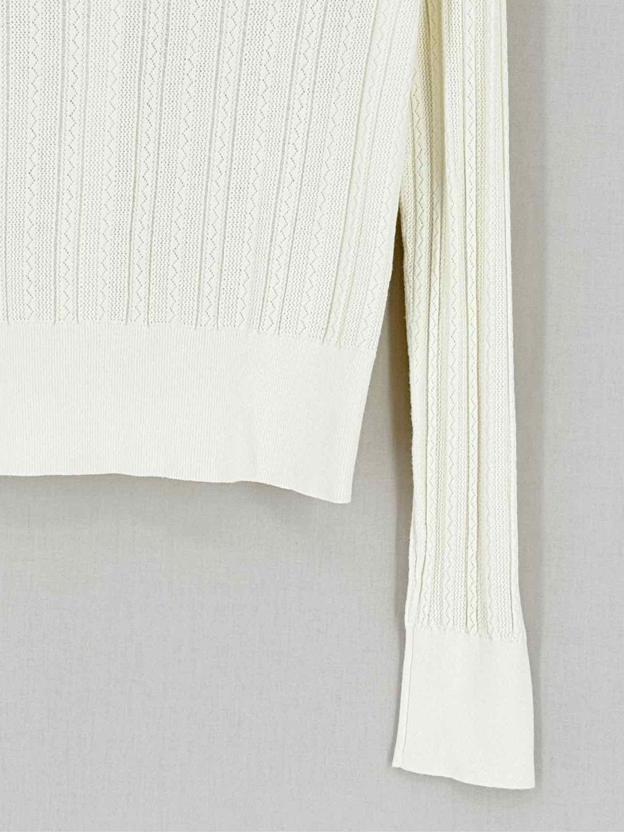 Pre - loved THEORY Cream Size Large Cardigan at Reems Closet