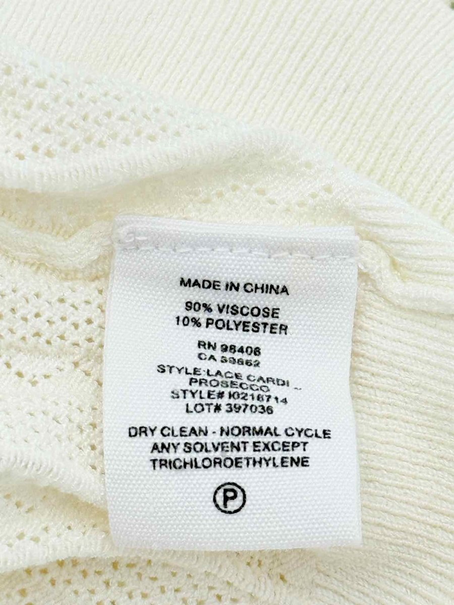 Pre - loved THEORY Cream Size Large Cardigan at Reems Closet