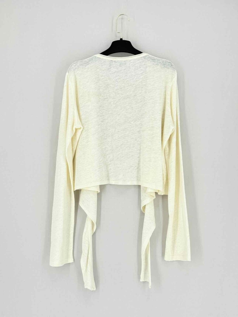 Pre - loved THEORY Cream Size Large Cardigan at Reems Closet