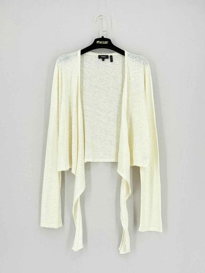 Pre - loved THEORY Cream Size Large Cardigan at Reems Closet