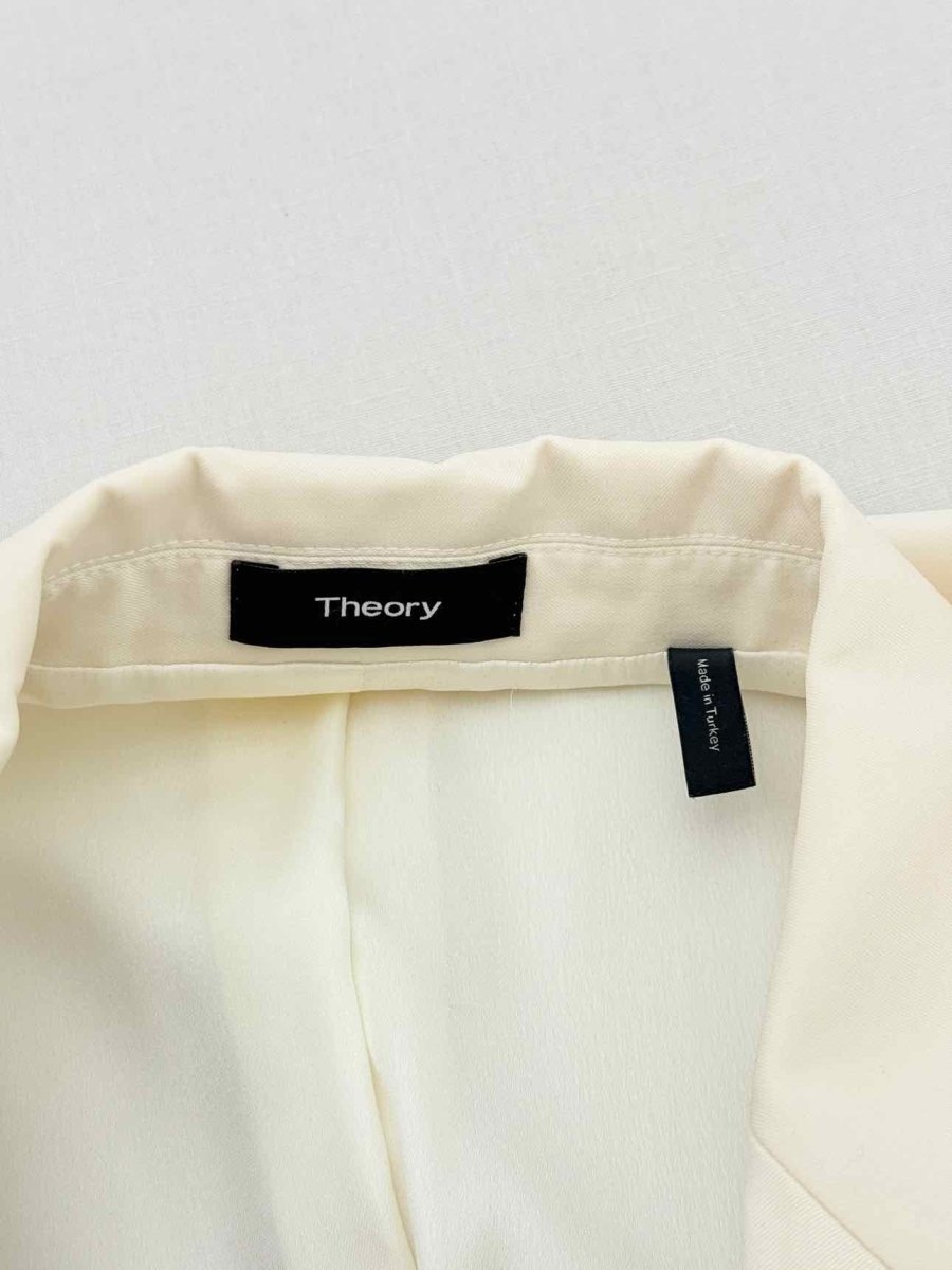 Pre - loved THEORY Cream Size US 10 Blazer at Reems Closet