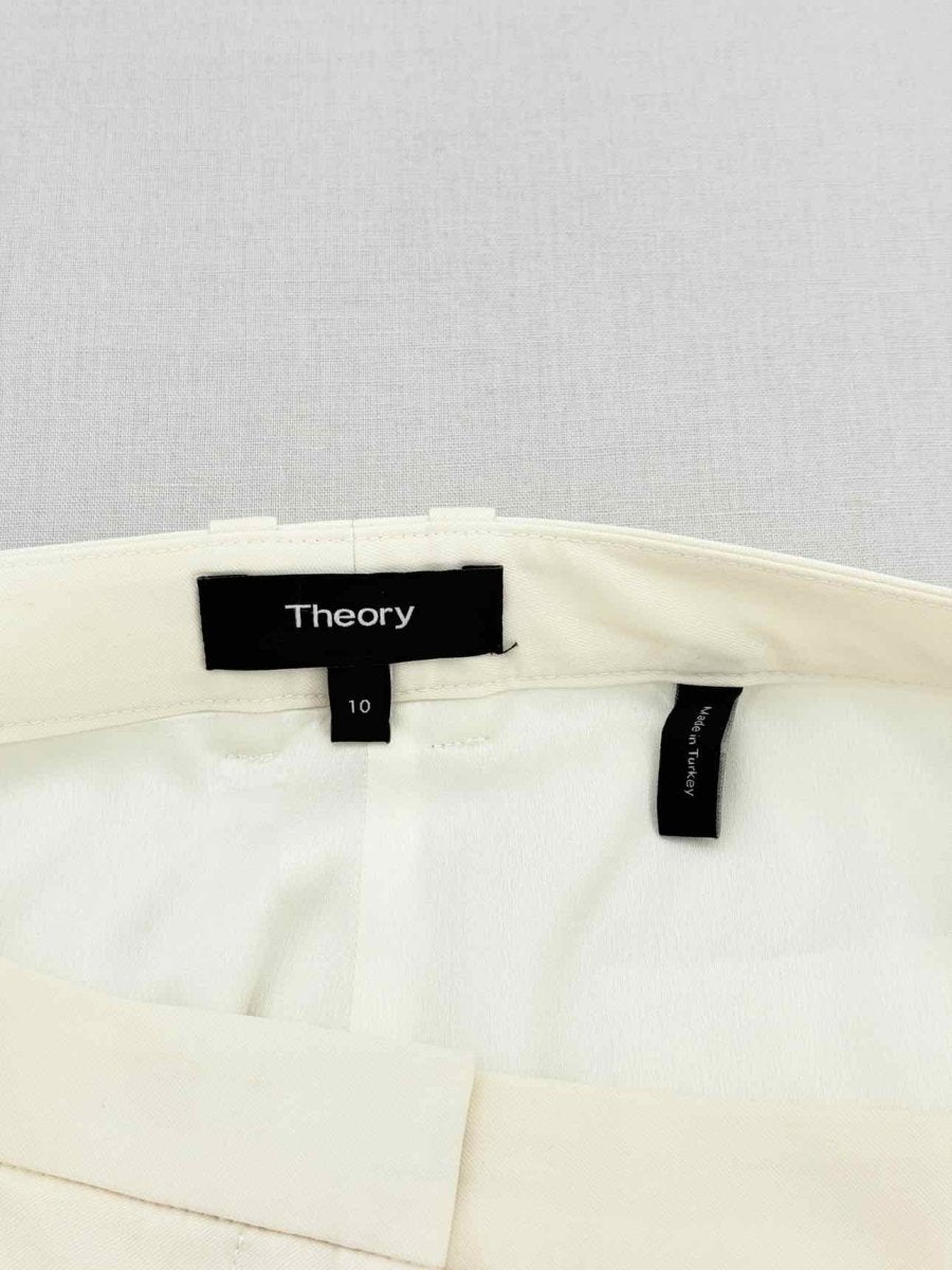 Pre - loved THEORY Cream Size US 10 Pants at Reems Closet