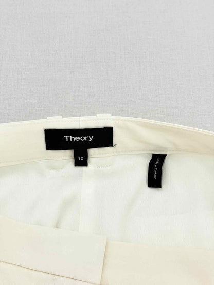 Pre - loved THEORY Cream Size US 10 Pants at Reems Closet