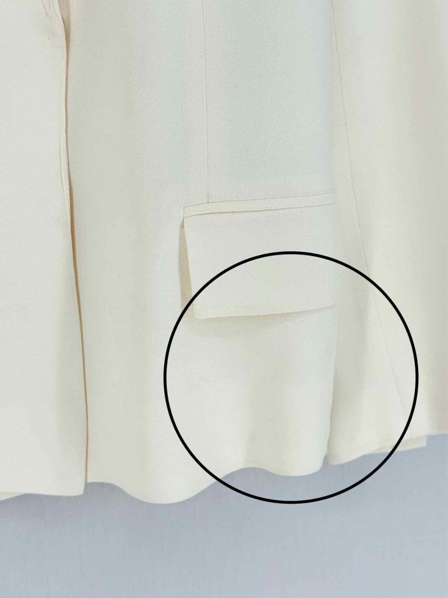 Pre - loved THEORY Cream Size US 6 Jacket at Reems Closet