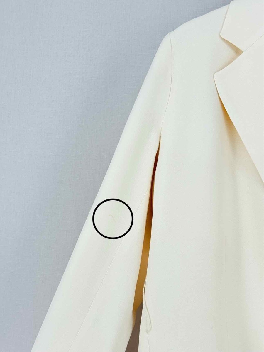 Pre - loved THEORY Cream Size US 6 Jacket at Reems Closet