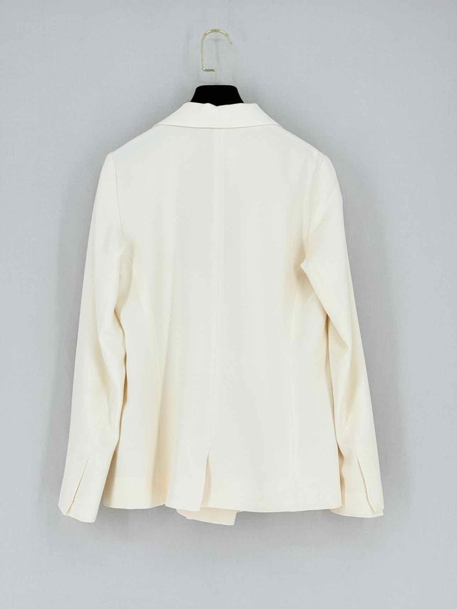 Pre - loved THEORY Cream Size US 6 Jacket at Reems Closet