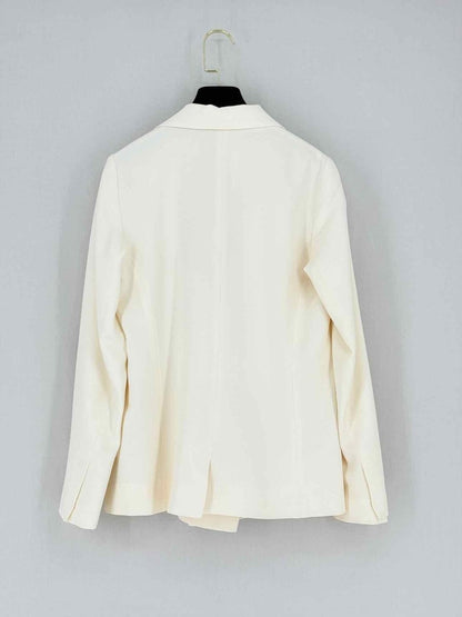 Pre - loved THEORY Cream Size US 6 Jacket at Reems Closet