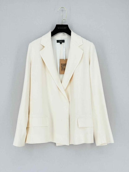 Pre - loved THEORY Cream Size US 6 Jacket at Reems Closet
