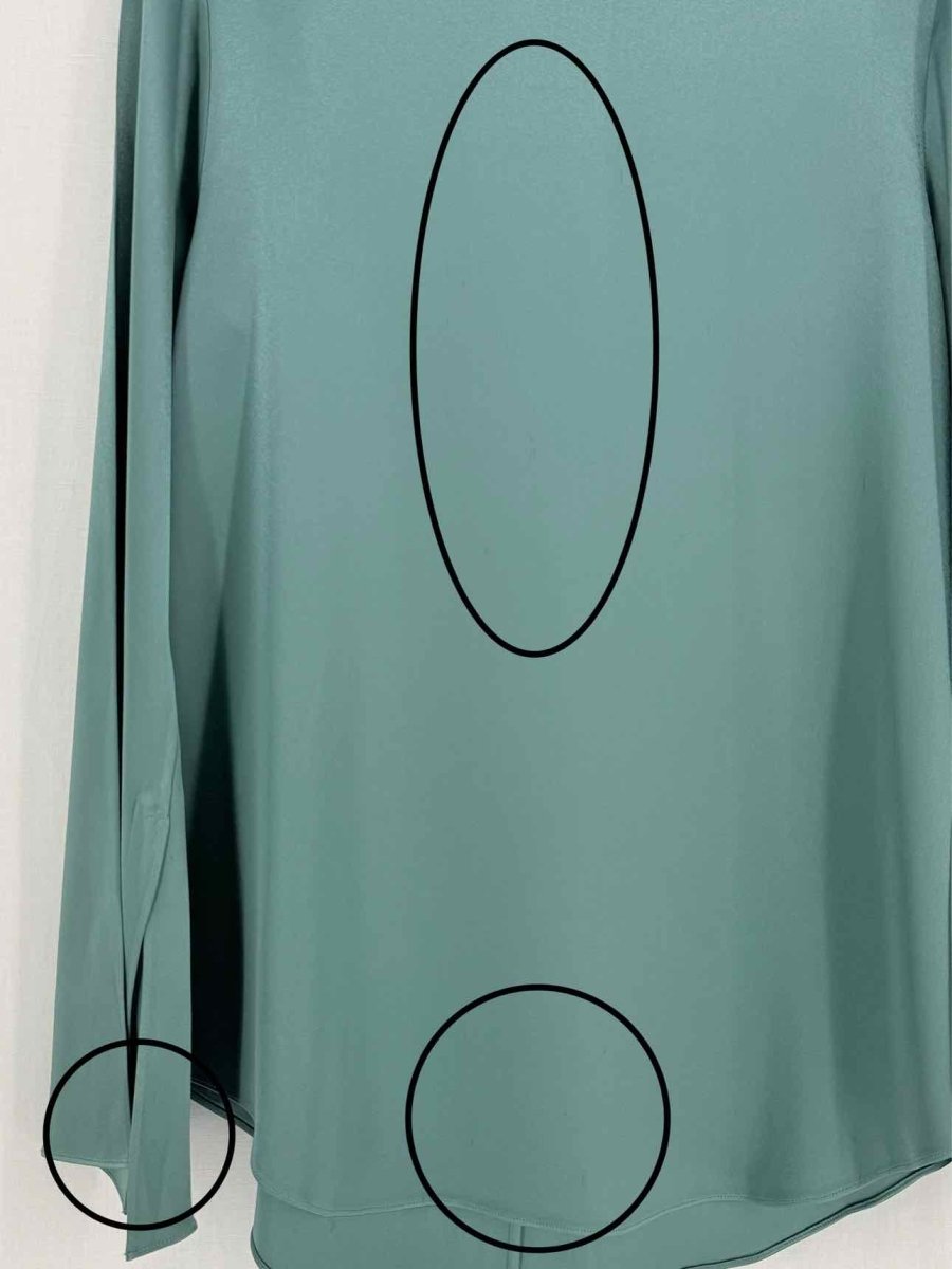 Pre - loved THEORY Green Size Large Top at Reems Closet