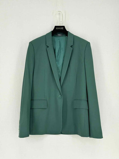 Pre - loved THEORY Green Size US 10 Blazer at Reems Closet
