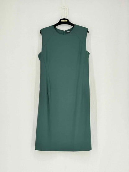 Pre - loved THEORY Green Size US 10 Knee Length Dress at Reems Closet