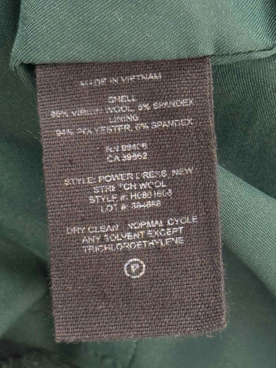 Pre - loved THEORY Green Size US 10 Knee Length Dress at Reems Closet